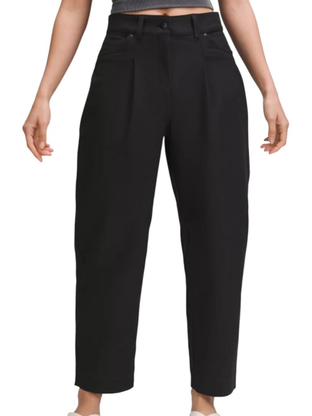 Lululemon City Sleek Barrel Leg Pants Black Sz 29 Fits 6 8 Relaxed Mid Rise